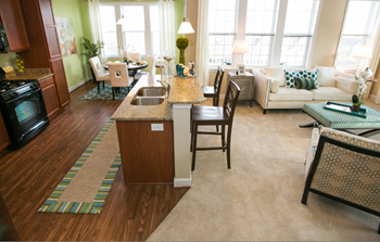 Spacious living room